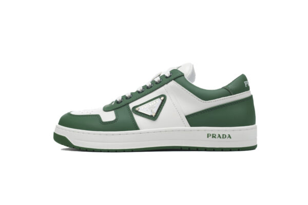 Prada Downtown Low Sneakers White Green