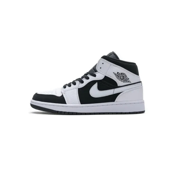 Air Jordan 1 Mid White Black 554724-113