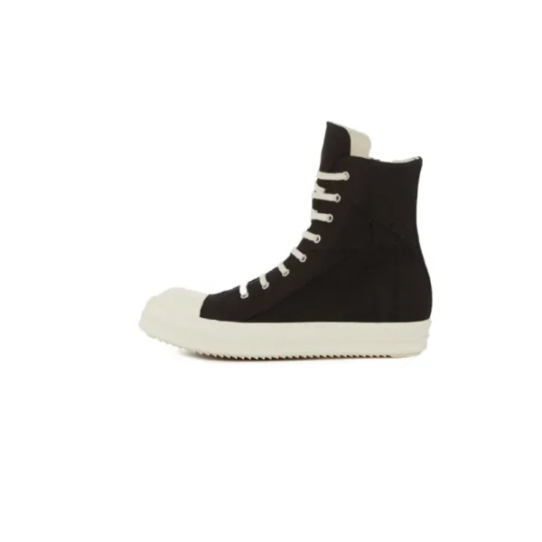 Rick Owens Leather High Top Black Cream RU01B1890